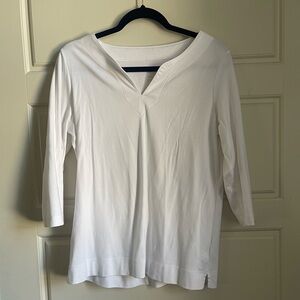 L.L. Bean Pima Cotton Split Neck Tunic